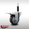Service Caster 3.5'' SS Thermoplastic Rubber Swivel 3/4'' Expanding Stem Caster Total Lock Brake SCC-SSEXTTL20S3514-TPRB-34 - alternate 2